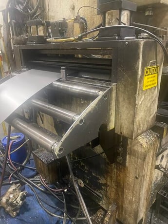 300 Ton, Rousselle #G2-300, gap frame press, 10" stroke, 23" Shut Height, 100" x42" bed, 6" adj., 19 SPM - Image 3