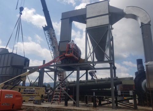 15' x 32' Heil, drum dryer with Webb burner, dust collection, controls, wood hog - Image 7