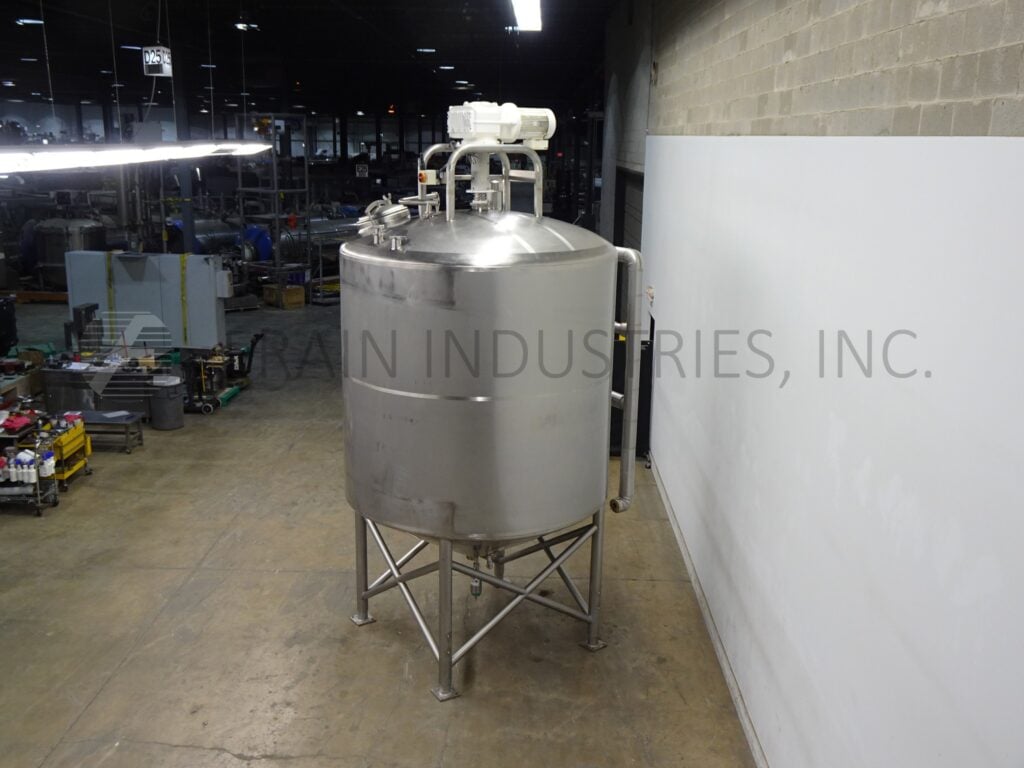 3000 gallon DCI, Stainless Steel jacketed process tank, 96" dia. x 120" deep, 89" straight wall, flip up - Image 3