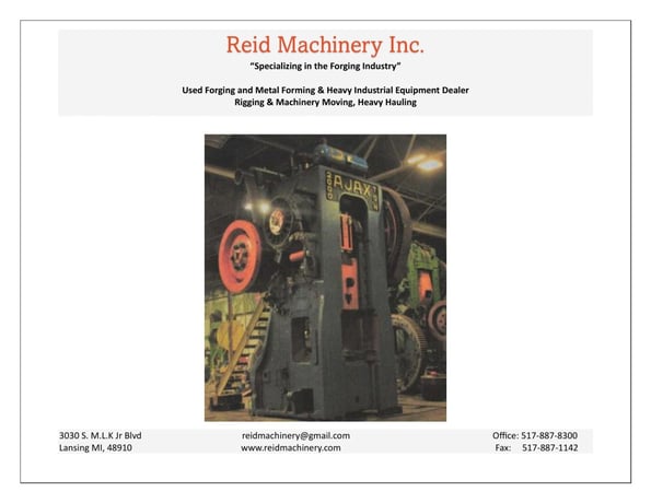 2000 Ton, Ajax, mechanical forging press, 12" stroke, 150 HP - Image 1
