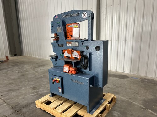 4" x 4" x 3/8" Scotchman #50514-EC, ironworker with LED lighting, 50 ton, 3 HP, #15650N - Image 9
