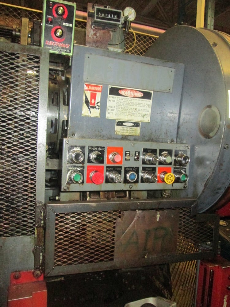 28 Ton, Perkins #375-B, stamping press, 2.5" stroke, air clutch & brake - Image 2