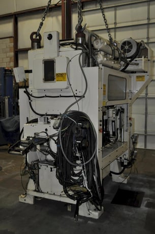 90 Ton, Lem #4508C, high speed straight side double crank, 3.1" stroke, 9.8" Shut Height, 45-150 SPM, 11" - Image 7