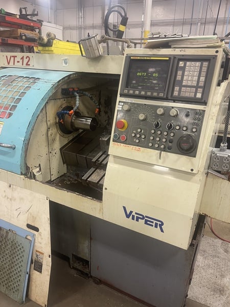 Mighty Viper #VT-12, CNC turning center, Fanuc 0TD, 15.7" swing, 8" chuck, 2" bar, 2002 - Image 2