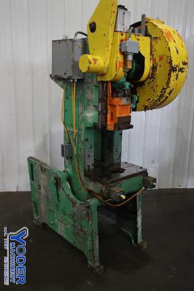 22 Ton, Minster #3, OBI flywheel press, 4" stroke, 2" adjustment, 2 HP, 115 SPM, #75375 - Image 1