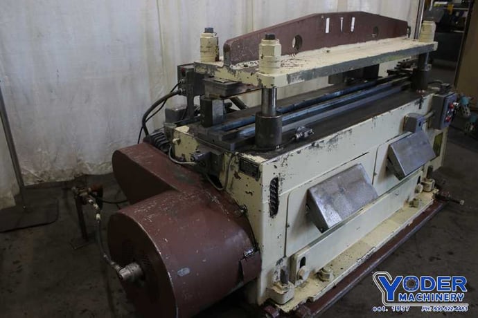 Tishken #CO-8-4, notching press, 25 ton, 2" stroke, 5" Shut Height, 20 HP, 73" x 28" bed, #75072 - Image 9