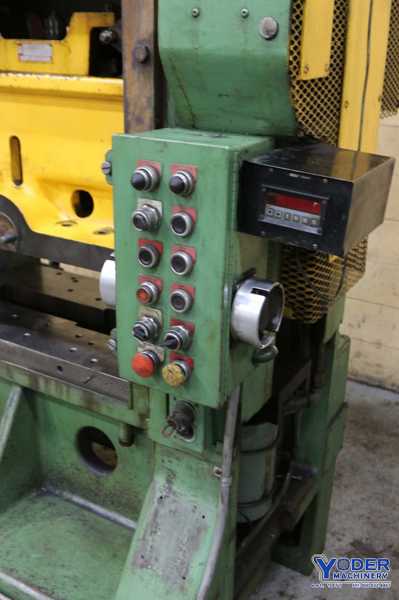 45 Ton, L & J #EM45, straight side double crank press, 2-1/2" stroke, 10-1/2" Shut Height, air clutch & - Image 6