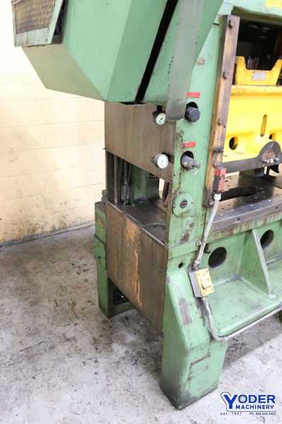 45 Ton, L & J #EM45, straight side double crank press, 2-1/2" stroke, 10-1/2" Shut Height, air clutch & - Image 8