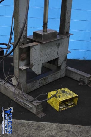 50 Ton, Custom, H-frame hydraulic shop press, 15" stroke, 44" x10" bed, 5 HP, #75140 - Image 2