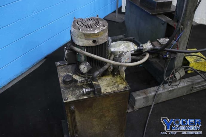 50 Ton, Custom, H-frame hydraulic shop press, 15" stroke, 44" x10" bed, 5 HP, #75140 - Image 4