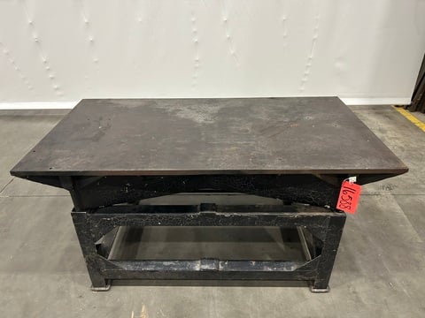 5.8' L x 3' D x 3/4" thick top, Welding table - Image 3