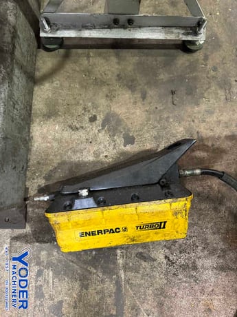 50 Ton, OTC #A, hydraulic H-frame press, 6-1/4" stroke, 36" btwn uprights, air powered, #75431 - Image 8
