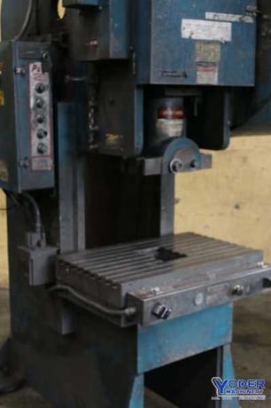 70 Ton, Heim #7GA Flywheel, gap frame single crank press, 3" stroke, air clutch, 1986, #73274 - Image 4