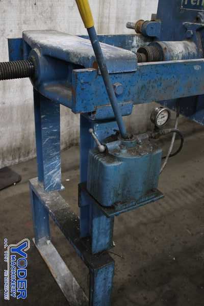 25" x 25" Perrin #POB14162-CR, 32 plate filter press, 2-1/8" plate thickness, #76396 - Image 3