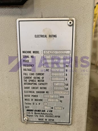 Mori Seiki #NT-4250/1500SZ, multi-tasking CNC turning center, 28.7" swing, 73.3" centers, 3.1" bar, 2006 - Image 9