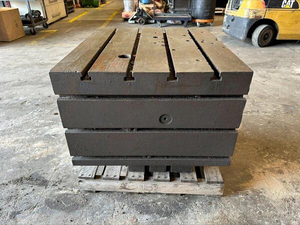 32" x 28" T-slotted tilting box table, 90° tilt - Image 4