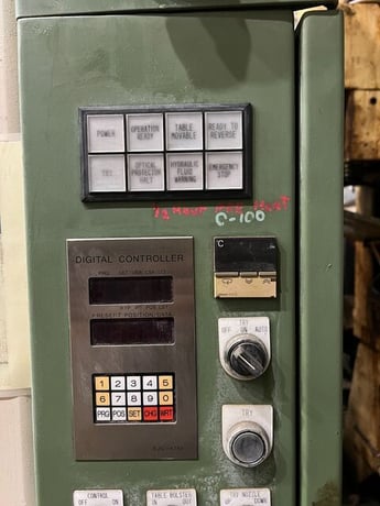 100 Ton, Sanki #SPD1310-100TD, hydraulic spotting press, 38.4" stroke, 41.2" DL, 10 HP, 51" x39" bed, 1993 - Image 3