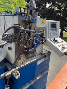 Bobbio #BSE100S, CNC spring coiler, with payoff AB-0,110m/min., serial #3430033902 - Image 1