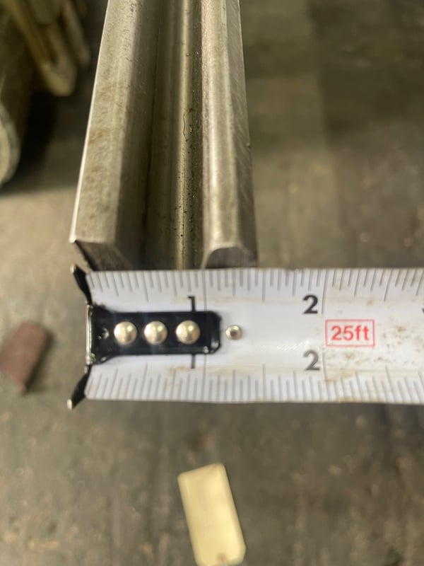 102-3/4" L, Pacific, acute female press brake die, 1-3/4" die width, 3-1/8" die height, 1/2" tang, #76986 - Image 6
