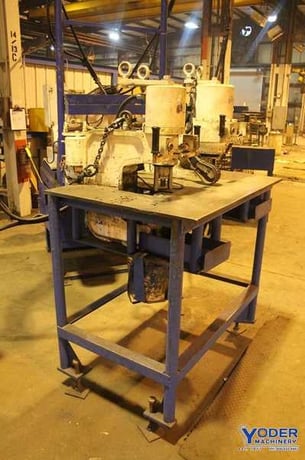100 Ton, Franklin #F5100-FX6, hydraulic portable punch w/hydraulic unit, 10 HP, #65908 - Image 2
