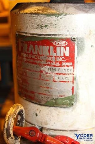 100 Ton, Franklin #F5100-FX6, hydraulic portable punch w/hydraulic unit, 10 HP, #65908 - Image 5