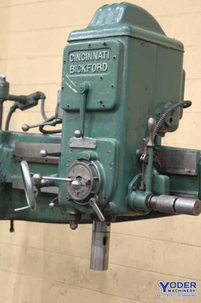 3' -9" Cincinnati Bickford, radial arm drill, power elevation, manual clamping, 3 HP, #72420 - Image 2