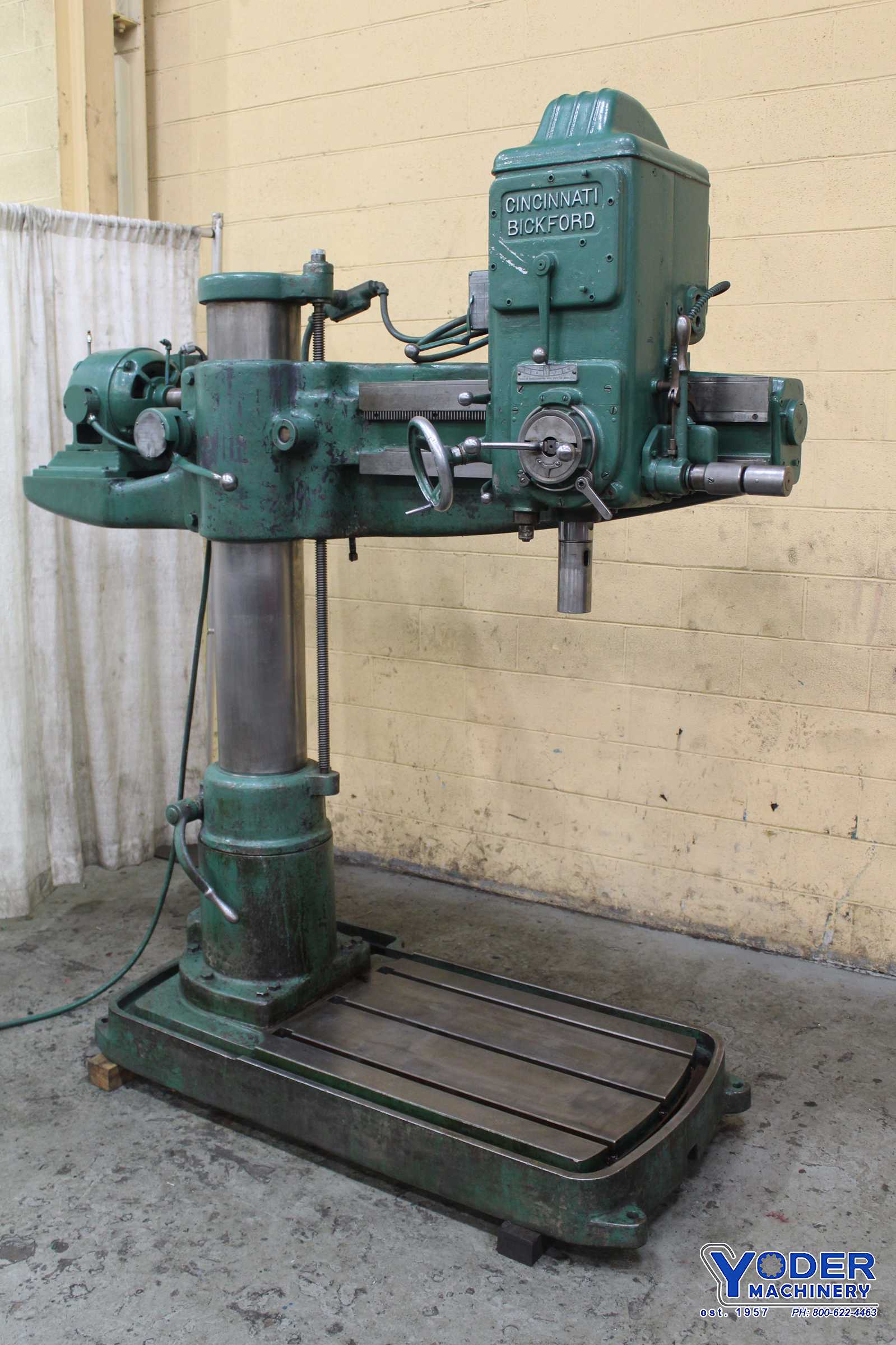 3' -9" Cincinnati Bickford, radial arm drill, power elevation, manual clamping, 3 HP, #72420 - Image 10