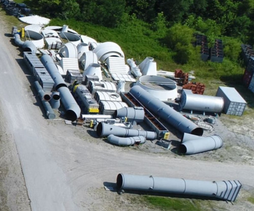 GEA flash dryer, partial gas recycling system, mineral drying, mild steel construction, unused, 2019 - Image 3