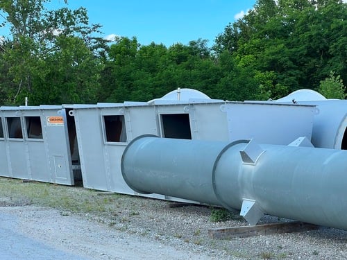 GEA flash dryer, partial gas recycling system, mineral drying, mild steel construction, unused, 2019 - Image 7