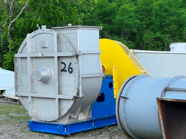 GEA flash dryer, partial gas recycling system, mineral drying, mild steel construction, unused, 2019 - Image 8