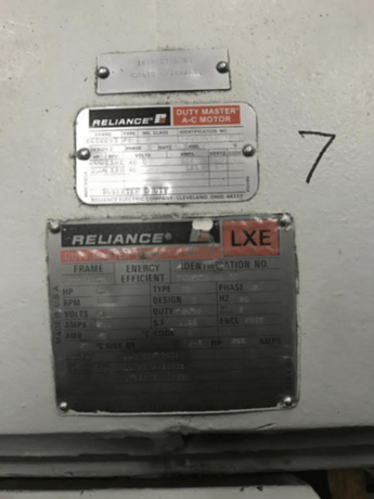 300 HP 1191 RPM Reliance, Frame BC5008Y/18EC 5008Y, PROT, 460 Volts - Image 2