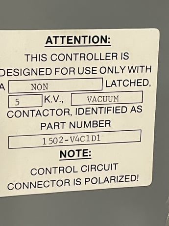 400 Amp. Allen-Bradley Bradley 800A BUS, Centerline-HVC, 5000 Volts starters 1502-V4C1D1 269 relay - Image 2