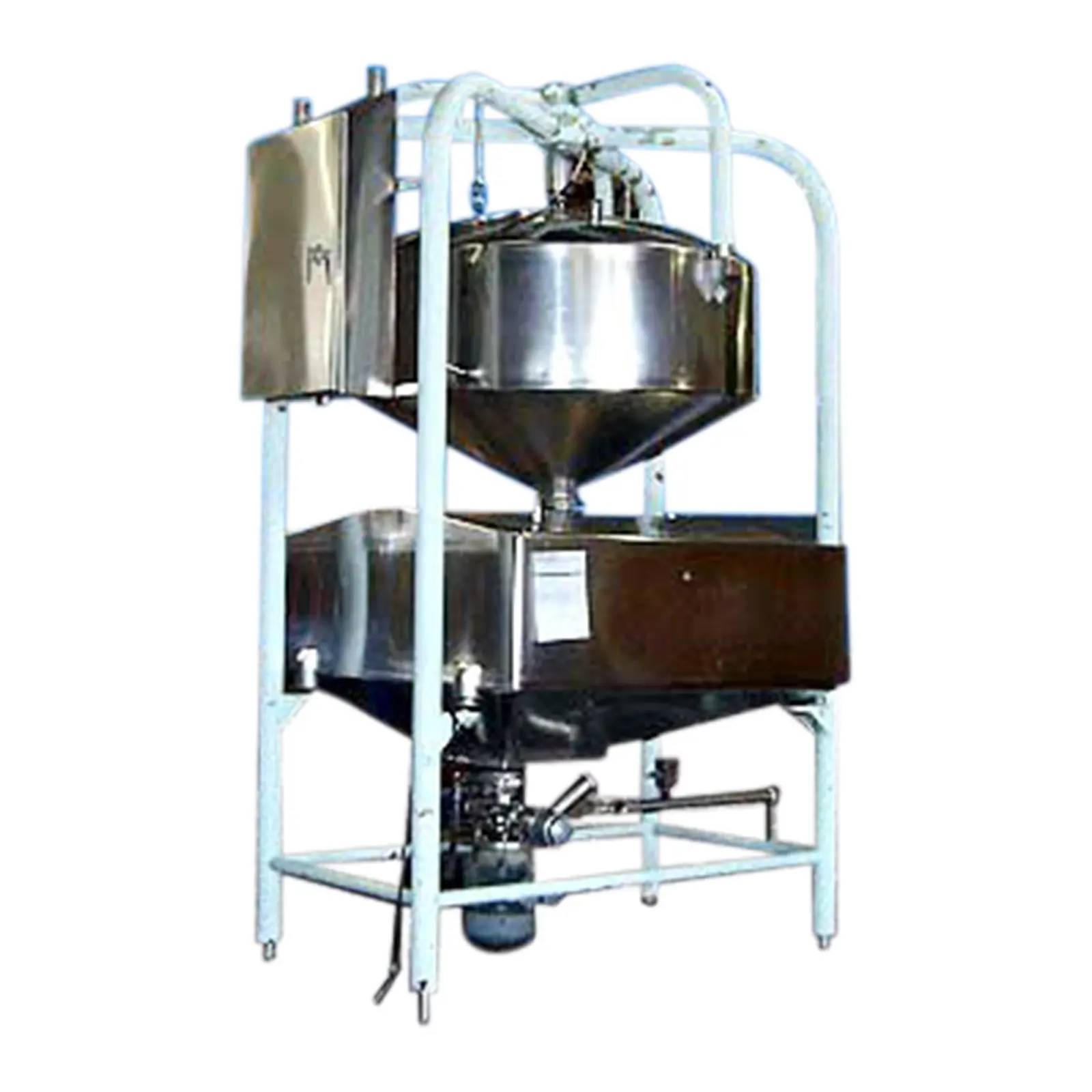 450 & 550 gallon Double Tank Hopper Assembly with Pump, 18" dia. Manway, 6-1/2" dia. Impeller, 7.5 HP, 1735 - Image 1