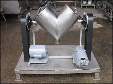 V-Style Blender, (2) 5-1/2" inside blades, 9-1/2" diameter x 17" straight wall, 3/4 HP - 3450 RPM & 1/6 HP - - Image 2