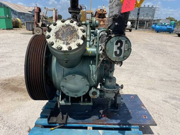 Grasso #RC-211, 2-Cylinder Bare Reciprocating Compressor, 1000 max RPM, 305 psig, 1993 - Image 3