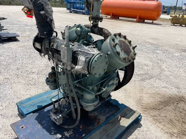 Grasso #RC-211, 2-Cylinder Bare Reciprocating Compressor, 1000 max RPM, 305 psig, 1993 - Image 6