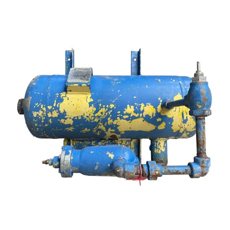 30 Gallons, E.L. Nickell Co., Horizontal Ammonia Oil Tank, 14" diameter x 34" L, 250 PSI @ 650 F, 1990 - Image 1
