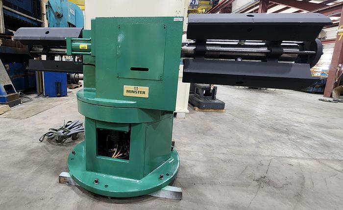 5000 lb. Minster, coil servo feed line, 26" width x .090" stock, 72" OD, 20" ID, double end reel - Image 1