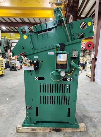 5000 lb. Minster, coil servo feed line, 26" width x .090" stock, 72" OD, 20" ID, double end reel - Image 3