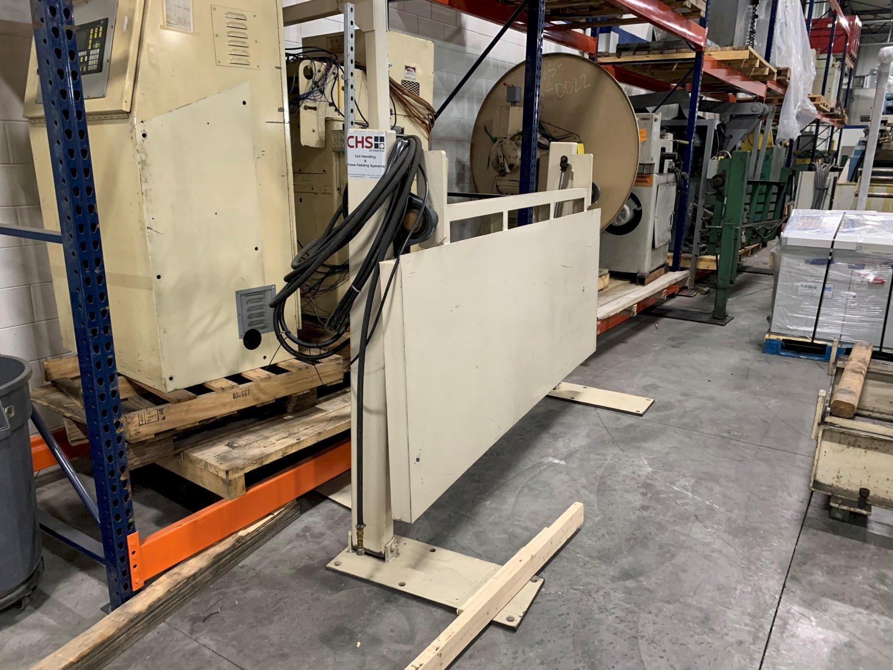 CHS #ETT-36, 36" width single stock exit threading table, pneumatic raise & lower, adj. exit side pass line - Image 2