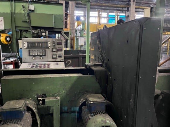 3-1/2" x .08" -.250" Mannesmann Demag tube mill, mandrel type double uncoiler - Image 6