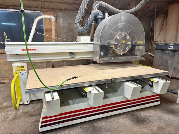 Thermwood #C42, CNC Router, (2) 5' x5' Tables, 2-large router, 4-small routers, 2000 - Image 1