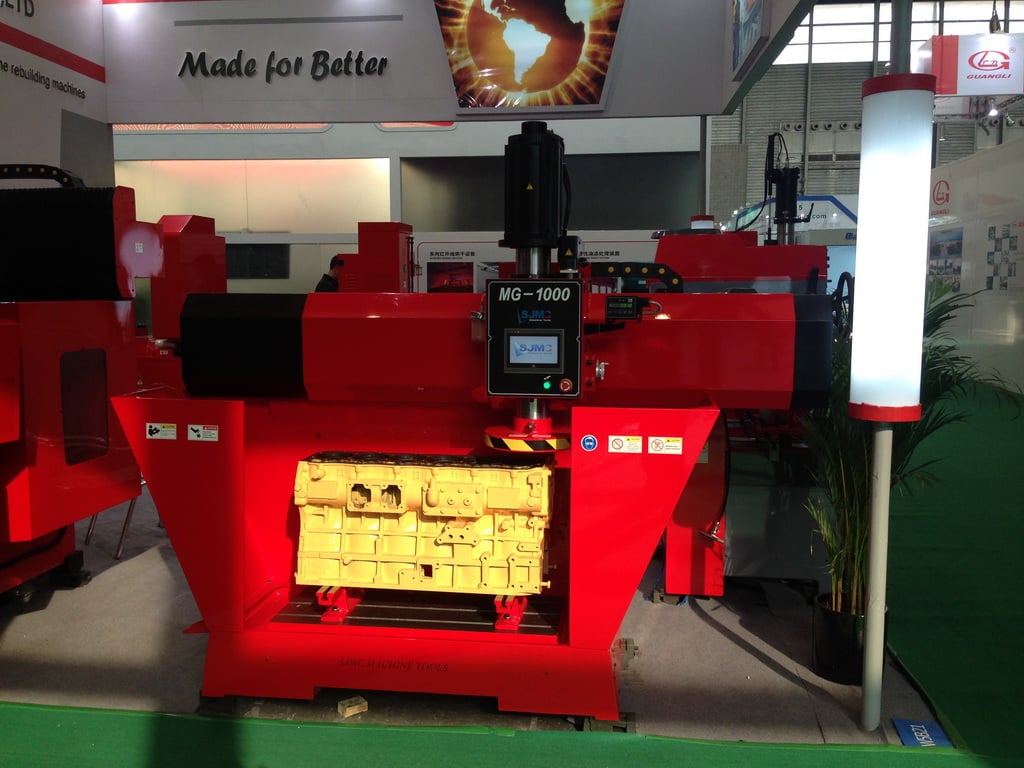 SJMC #MG1000, block grinding & milling machine, automatic downfeed CNC touch screen - Image 3