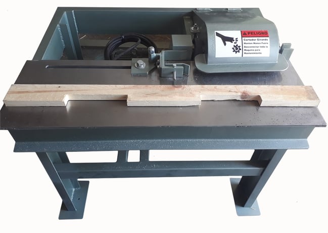 Custom Built Single Head Pallet Stringer Notcher, 9" x 2-1/2" x 1-5/8" max notch size - Image 3