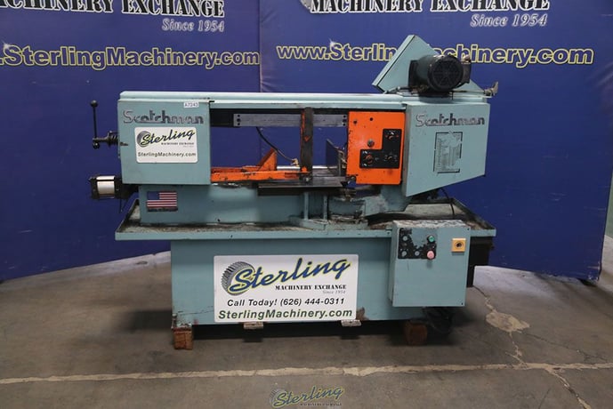 10" x 16" Scotchman #SH1016, heavy duty horizontal band saw, 1" x .035" x 159" blade, 105-275 SFPM, power - Image 2