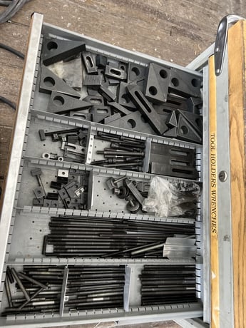 Moore #1-1/2, jig borers, 10.6" x 19.6" table, tooling - Image 9