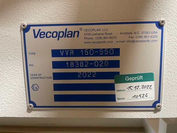 Vecoplan #CVR-150-550, Vibrating Conveyor, new 2022 - Image 2