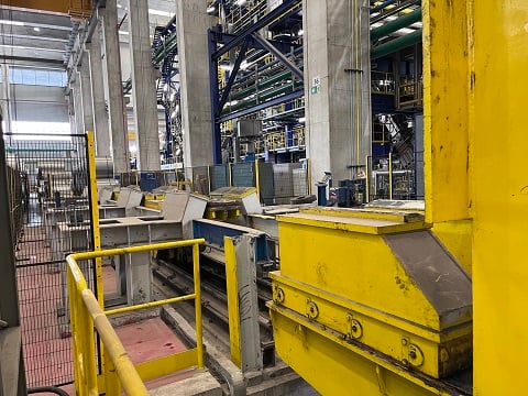 Entry & Exit coil walking beam, Siemag, with downender & upender, hydraulically operated - Image 2