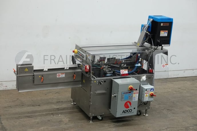 Adco #15HCS-50-SS, semi-automatic, Stainless Steel, hot melt glue carton sealer, Nordson hot melt glue system - Image 1
