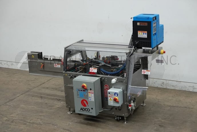 Adco #15HCS-50-SS, semi-automatic, Stainless Steel, hot melt glue carton sealer, Nordson hot melt glue system - Image 5